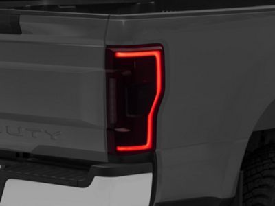 Morimoto XB LED Tail Lights; Black Housing; Red Lens (17-22 F-250 Super Duty)