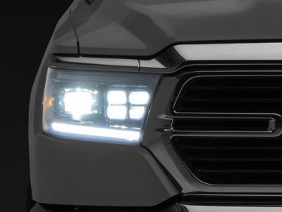 Morimoto GEN2 XB LED Headlights; Black Housing; Clear Lens (19-24 RAM 1500 w/ Factory Non-Projector Headlights)