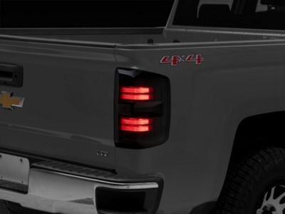 Morimoto XB LED Tail Lights; Black Housing; Smoked Lens (14-18 Silverado 1500 w/ Factory Halogen Tail Lights)