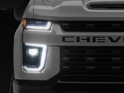 Morimoto XB Hybrid LED Headlights; Black Housing; Clear Lens (20-23 Silverado 2500 HD)