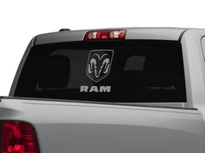RAM Licensed by RedRock Large RAM Head with Logo; Frosted (02-18 RAM 1500)