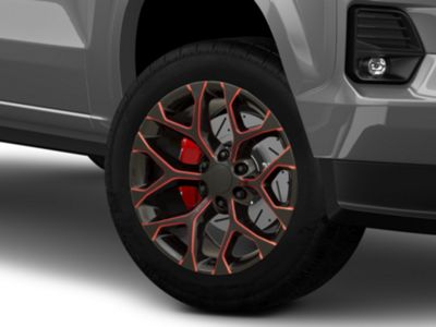 Colorado PR176 Gloss Black Red Milled 6-Lug Wheel; 20x9; 24mm