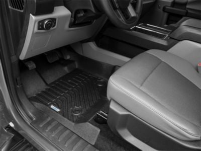 Proven Ground Trushield Precision Molded Front and Rear Floor Liners; Black (15-24 F-150 SuperCrew)