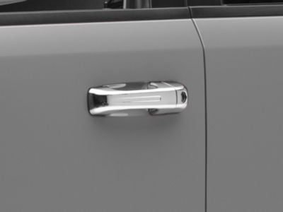 Door Handle Covers with Smart Key Opening; Chrome (19-24 RAM 1500)
