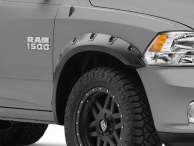 Fender Flares; Matte Black (09-18 RAM 1500, Excluding R/T & Rebel)