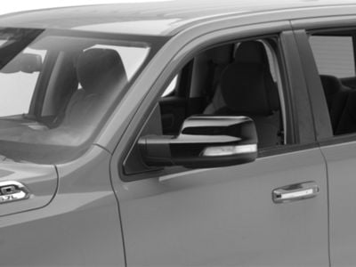 Full Mirror Covers with Turn Signal Openings; Gloss Black (19-24 RAM 1500)