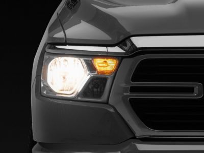 OE Style Headlight; Chrome Housing; Clear Lens; Passenger Side (19-24 RAM 1500 Big Horn, Tradesman)