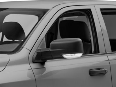 Powered Heated Mirror; Driver Side; Black (13-18 RAM 1500)