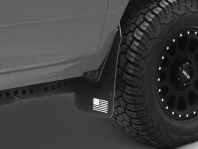 Merica Mud Flaps; Front; White (19-24 RAM 2500)