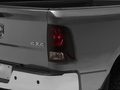 OEM Style Tail Lights; Chrome Housing; Red Smoked Lens (10-18 RAM 2500 w/ Factory Halogen Tail Lights)