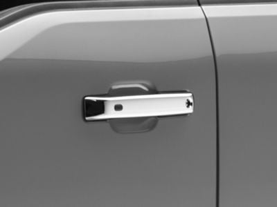 RedRock Front and Rear Door Handle Covers; Chrome (21-24 F-150 SuperCrew)