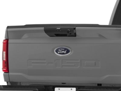 RedRock Tailgate Handle Cover; Carbon Fiber (21-24 F-150 w/ Power Fold-Down Tailgate)