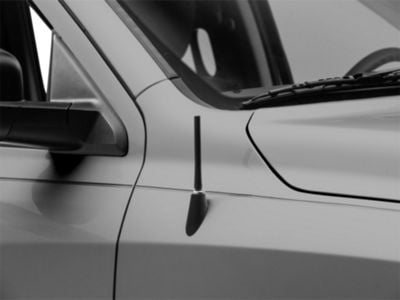 RedRock Short Billet Black Antenna; 5-Inch (02-24 RAM 1500)