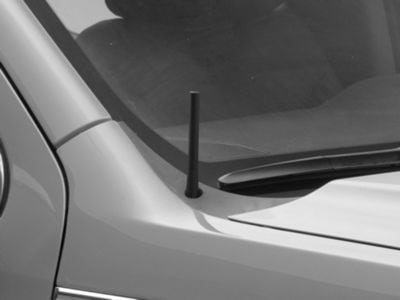 RedRock Short Billet Black Antenna; 5-Inch (99-24 Sierra 1500)
