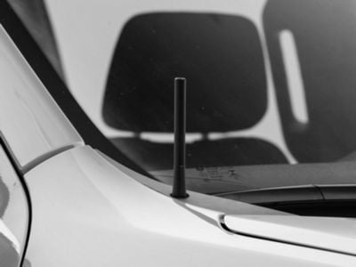 RedRock Short Billet Black Antenna; 5-Inch (99-24 Silverado 1500)