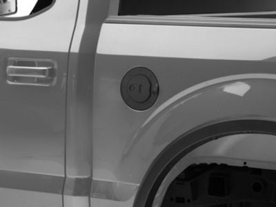 RedRock Fuel Door Cover; Matte Black (15-20 F-150, Excluding Diesel)