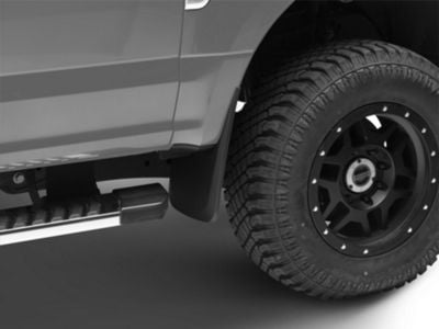 RedRock Molded Mud Guards; Front and Rear (17-24 F-350 Super Duty SRW w/o OE Fender Flares)