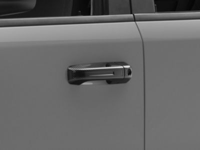 RedRock Door Handle Covers; Carbon Fiber (19-24 RAM 1500, Excluding Classic)