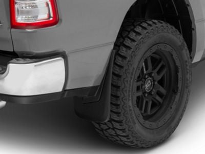 RedRock Molded Mud Guards; Front and Rear (19-24 RAM 1500 w/o OE Fender Flares, Excluding Classic)