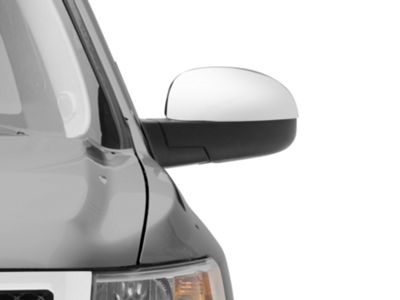 Chrome Mirror Covers For 2009-2018 RAM 1500 (No Turn Signal Cutout) | ABS Plastic | Peel & Stick Installation - View #10