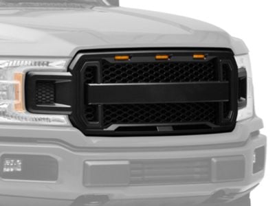 RedRock Baja Upper Replacement Grille with LED Lighting and DRL (18-20 F-150, Excluding Raptor)