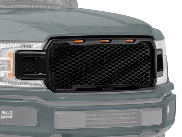 RedRock Baja Upper Replacement Grille with LED Lighting (18-20 F-150, Excluding Raptor)