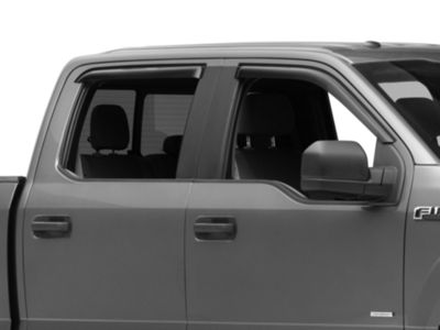 SpeedForm Window Deflectors; Front and Rear; Smoked (15-24 F-150 SuperCrew)