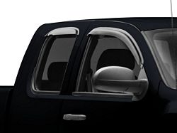 RedRock Window Deflectors; Front and Rear; Smoked (07-13 Silverado 1500 Extended Cab)