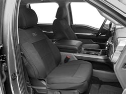 Rough Country Neoprene Front and Rear Seat Covers; Black (15-24 F-150 SuperCrew XL, XLT)