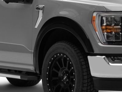 Rough Country Sport Fender Flares For 2023-2024 Ford F-250 Super Duty - Unpainted Flat Black, S-F20231