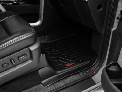Rough Country Heavy Duty Front and Rear Floor Mats; Black (11-14 F-150 SuperCrew)