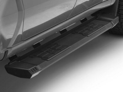 Rough Country HD2 Running Boards; Black (19-24 Silverado 1500 Crew Cab)