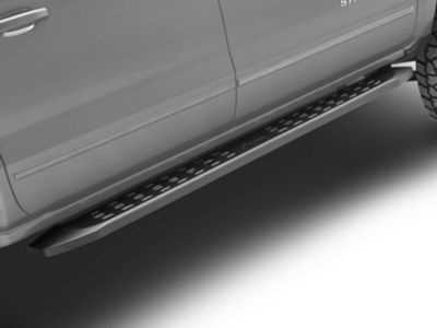 Rough Country RPT2 Running Boards; Matte Black (07-18 Silverado 1500 Crew Cab)