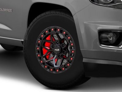 RTX Offroad Wheels Colorado Zion Black Milled Red 6-Lug Wheel