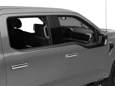 SEC10 Door Accent Decal; Matte Black (21-24 F-150)