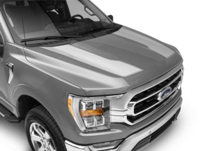 SEC10 Hood Stripes; Silver (21-24 F-150, Excluding Raptor)