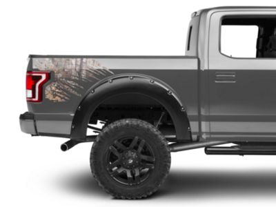 SEC10 Shredded Rear Bed Accent Decal; Real Tree Camo (15-20 F-150)