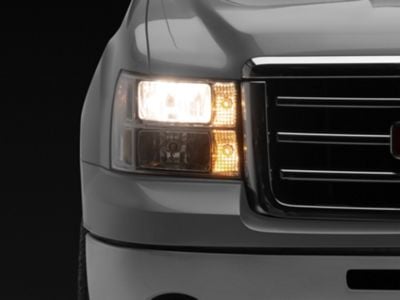Euro Crystal Headlights; Chrome Housing; Clear Lens (07-13 Sierra 1500)