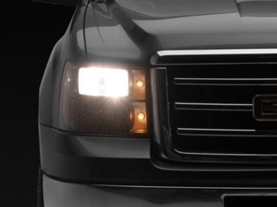 Headlights with Clear Corners; Black Housing; Clear Lens (07-13 Sierra 1500)