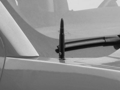 50 Cal Bullet Antenna; 5-Inch; Black (Universal; Some Adaptation May Be Required)