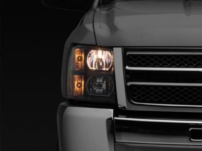 Raxiom Euro Headlights; Black Housing; Clear Lens (07-13 Silverado 1500)