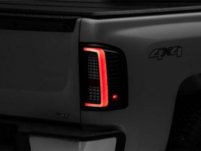Raxiom G2 LED Tail Lights; Black Housing; Clear Lens (07-13 Silverado 1500)