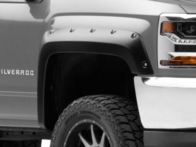Fender Flares; Smooth (14-18 Silverado 1500 w/ 5.80-Foot Short Box)