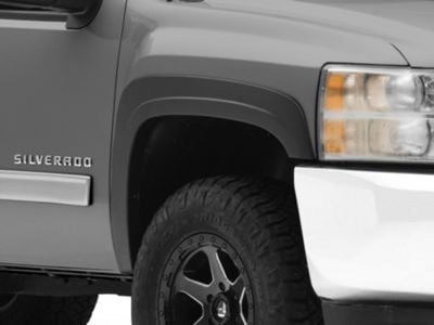 Fender Flares; Textured (07-13 Silverado 1500 w/ 5.80-Foot Short Box)