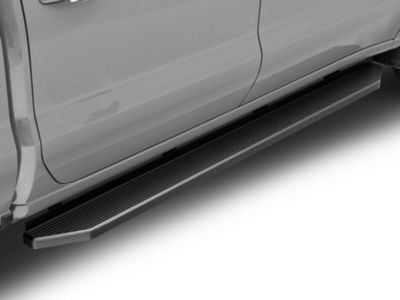 H-Style Running Boards; Black (19-24 Silverado 1500 Crew Cab)