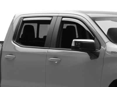 in-Channel Window Deflectors (19-24 Silverado 1500 Crew Cab)