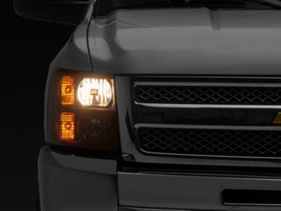 LED Reflector Headlights; Black Housing; Smoked Lens (07-13 Silverado 1500)