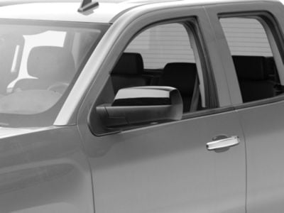 Mirror Covers; Gloss Black (14-18 Silverado 1500)