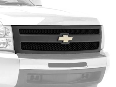 OE Style Upper Replacement Grille; Matte Black (07-11 Silverado 1500)