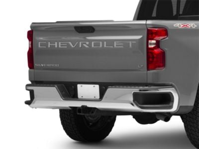 Tailgate Letter Inserts; Stainless Steel (19-24 Silverado 1500)